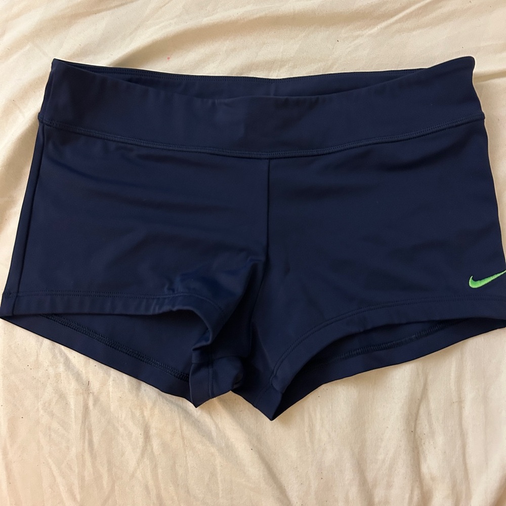 Nike Swim Essential Women's Kick Shorts Navy Blue Athletic Swim Bottoms Size 6